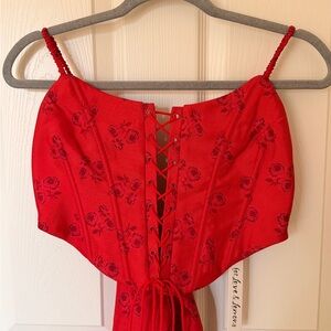 For Love and Lemons Lillian bow corset top